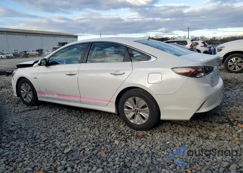 2019 Hyundai Sonata Hybrid from USA, damaged, VIN KMHE24L34KA091800